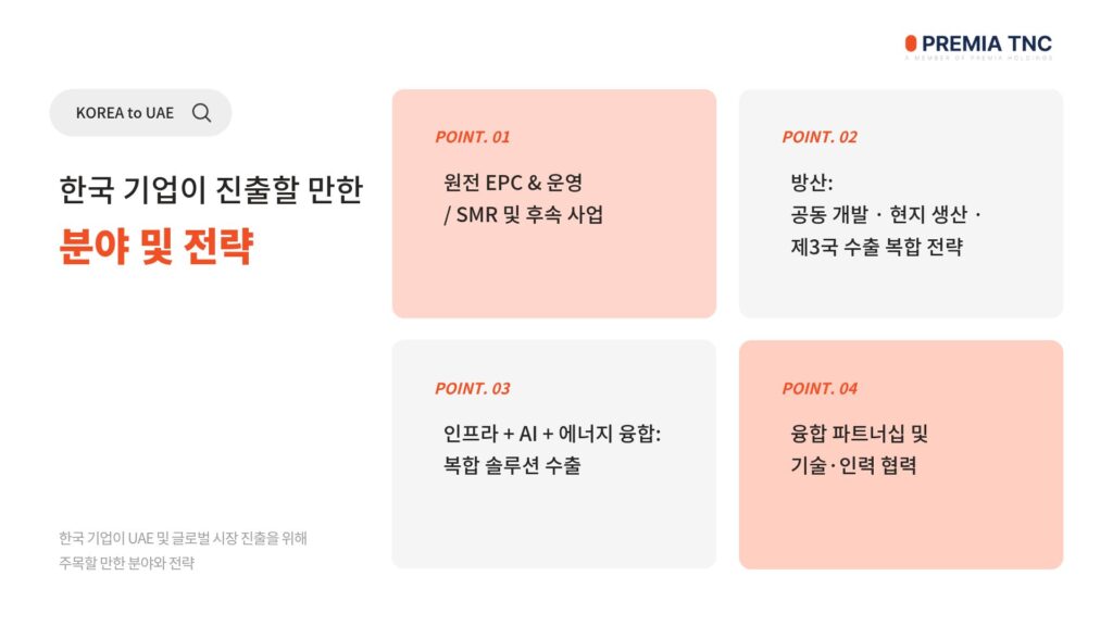 한국 기업이 진출할 만한 분야 및 전략